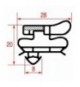 GUARNIZIONE AD INCASTRO 1635x620 mm