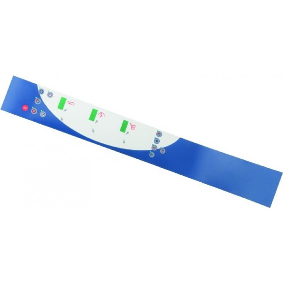 TARGA ELETTRONICA BLU-BIANCA