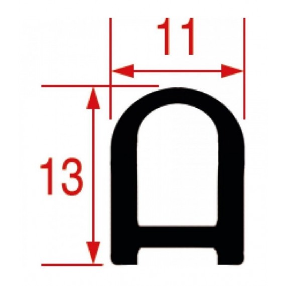 GUARNIZIONE PORTA FORNO 670x600 mm