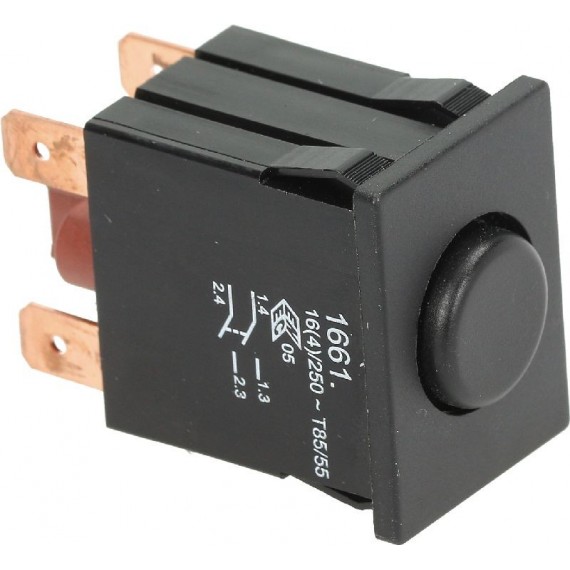 INTERRUTTORE NERO 16A 250V