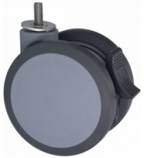 RUOTA GIREVOLE A PERNO CON FRENO