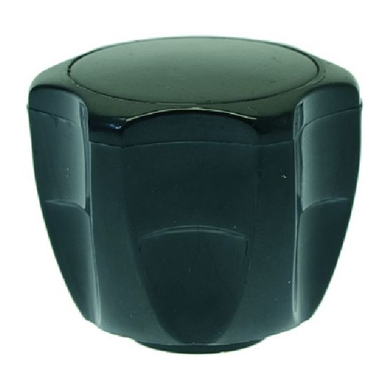 MANOPOLA CARRELLO NERA Diam. 65 mm PASSO M10