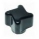 MANOPOLA NERA Diam. 28 mm PASSO M6