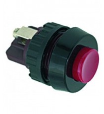 PULSANTE UNIPOLARE ROSSO 0,7A 250V