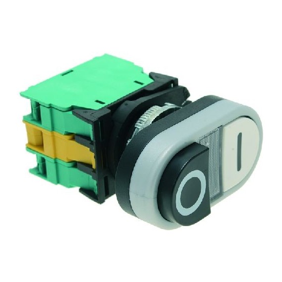 PULSANTIERA O-I BIANCO-NERA 16A 250V