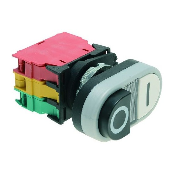 PULSANTIERA O-I BIANCO-NERA 16A 250V