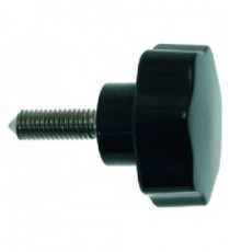 MANOPOLA NERA FERMA BOCCA Diam. 40 mm
