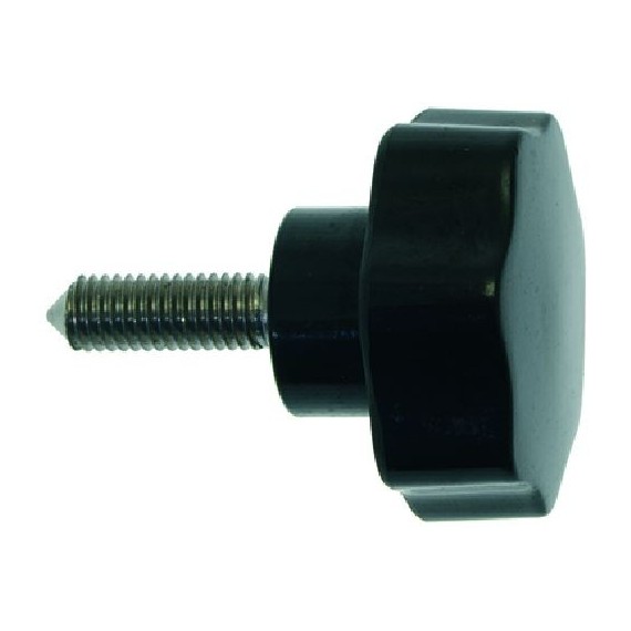 MANOPOLA NERA FERMA BOCCA Diam. 40 mm