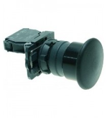 PULSANTE ARRESTO A FUNGO NERO 3A 230V