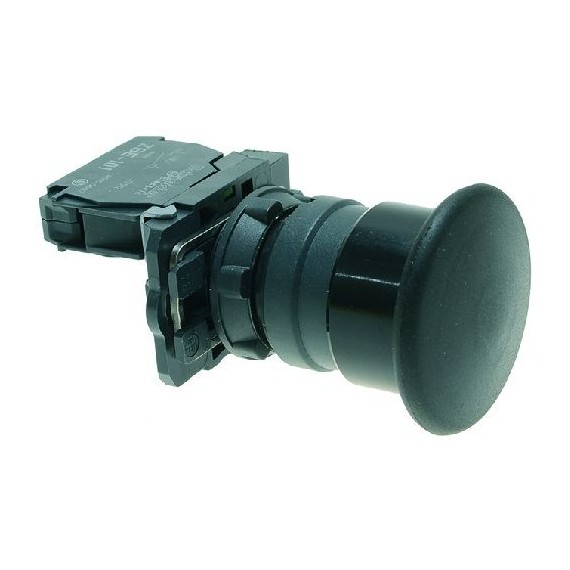 PULSANTE ARRESTO A FUNGO NERO 3A 230V