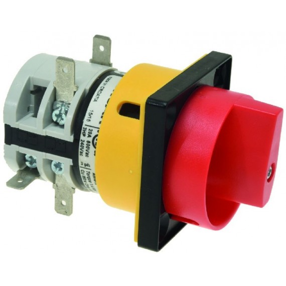 INTERRUTTORE ROTATIVO ROSSO 20A 600V