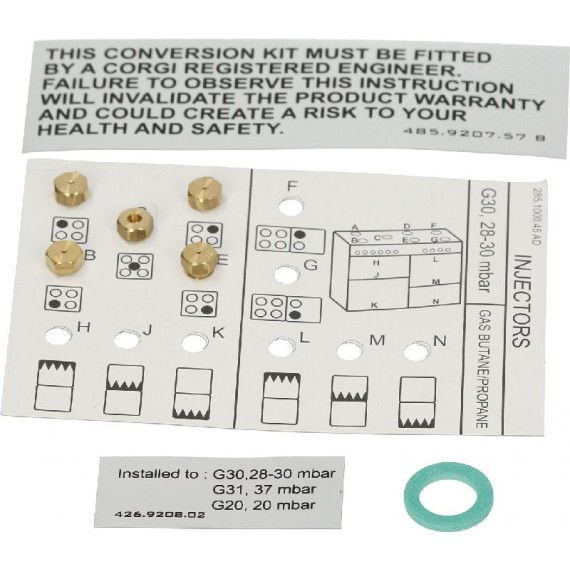 UGELLO GAS BEKO KIT 5 PZ