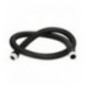 TUBO FLEX 1800 mm CON CLIP COLORE NERO