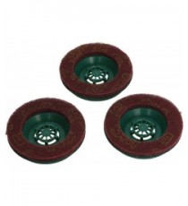SPAZZOLE PAD ABRASIVE IN SCATOLA 3PZ