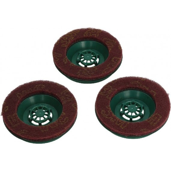 SPAZZOLE PAD ABRASIVE IN SCATOLA 3PZ