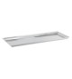 Vassoio espositore inox 58x21 cm