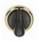MANOPOLA TIPO NARDI NERA ORO Diam. 47 mm