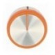 MANOPOLA TIPO SMALVIC ARANCIO Diam. 45 mm