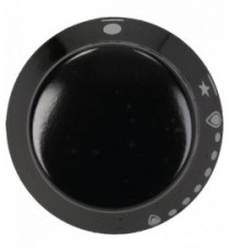 MANOPOLA TIPO SOVRANA NERA Diam. 36 mm
