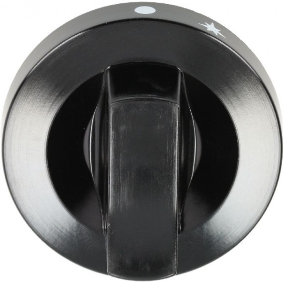 MANOPOLA INDUSTRIALE NERA Diam. 62 mm