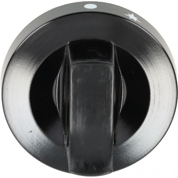 MANOPOLA INDUSTRIALE NERA Diam. 62 mm