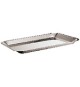 Vassoio rettangolare in acciaio inox 34x21 cm
