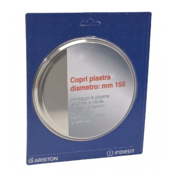 COPRIPIASTRA INOX INDESIT Diam. 155 mm