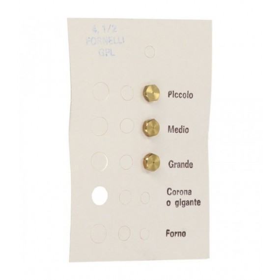 INIETTORI GPL 4,5MB FORNELLO KIT 3 PZ