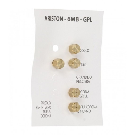 INIETTORI GPL 6MB ARISTON KIT 5 PZ