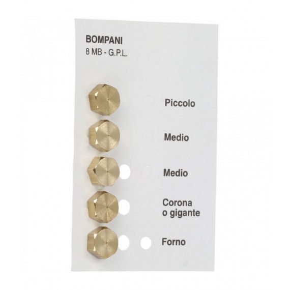 INIETTORI GPL 8MB BOMPANI KIT 5 PEZZI