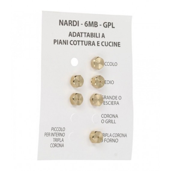 INIETTORI GPL 6MB NARDI KIT 6 PEZZI