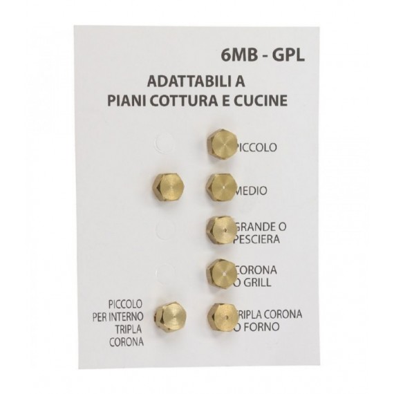 INIETTORI GPL 6MB UNIVERSALE KIT 7 PZ