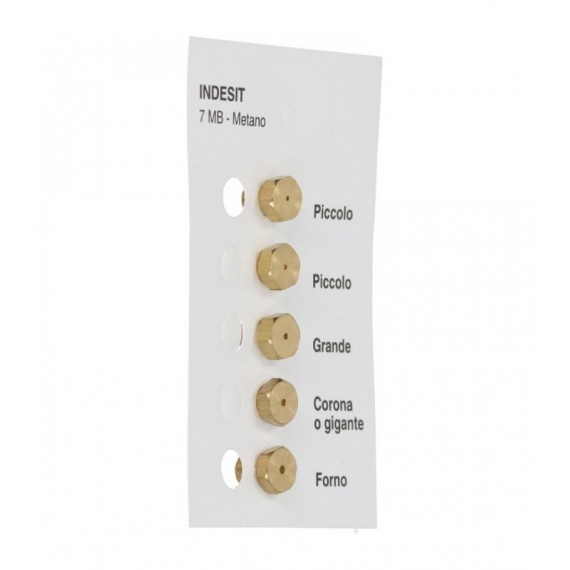 INIETTORI METANO 7MB INDESIT KIT 5 PEZZI