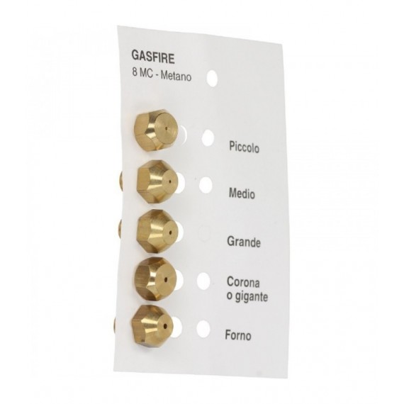 INIETTORI METANO 8MC GAS FIRE KIT 5 PZ