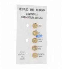 INIETTORI METANO 6MB REX KIT 5 PEZZI