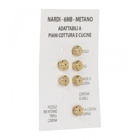 INIETTORI METANO 6MB NARDI KIT 6 PEZZI