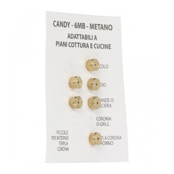 INIETTORI METANO 6MB CANDY KIT 6 PEZZI