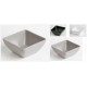 Contenitore quadrato cm 15x15x7 bianco