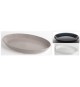 Pirofila a servire ovale cm 47x29x5.5 nero