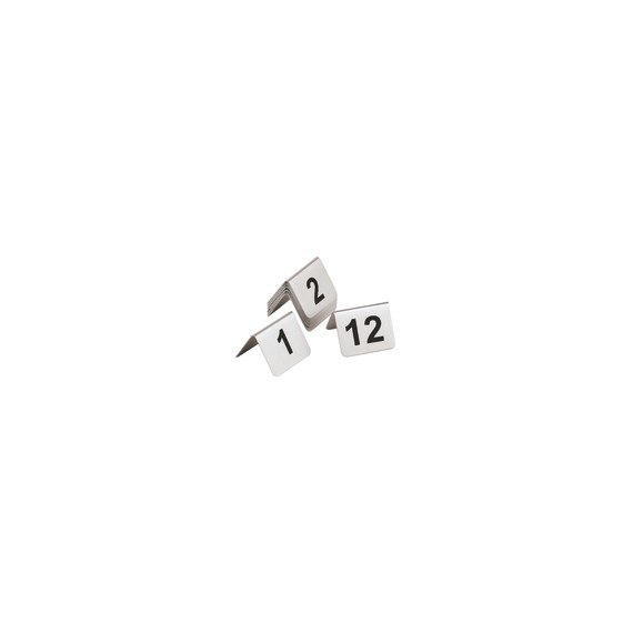 Targhette numeri, 12 pz