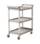 Carrello 3 ripiani, grigio