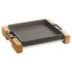 Padella grill con supporto a servire