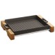 Padella grill con supporto a servire