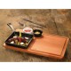 Padella grill con supporto a servire
