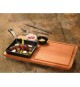 Padella grill cm 16x16 in Ghisa con supporto a servire