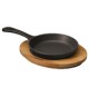 Padella cm 12 in ghisa con supporto a servire