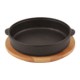 Casseruola con supporto legno