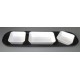 Vassoio rettangolare con set di 4 vaschette cm 23x29x2