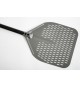 PALA PER PIZZA RETTANGOLARE FORATA CM.41x41 CARBON