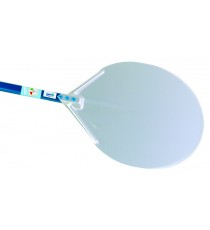 PALA PER PIZZA IN ALLUMINIO RETTANGOLARE CM.45x45 MANICO 180 CM. AZZURRA